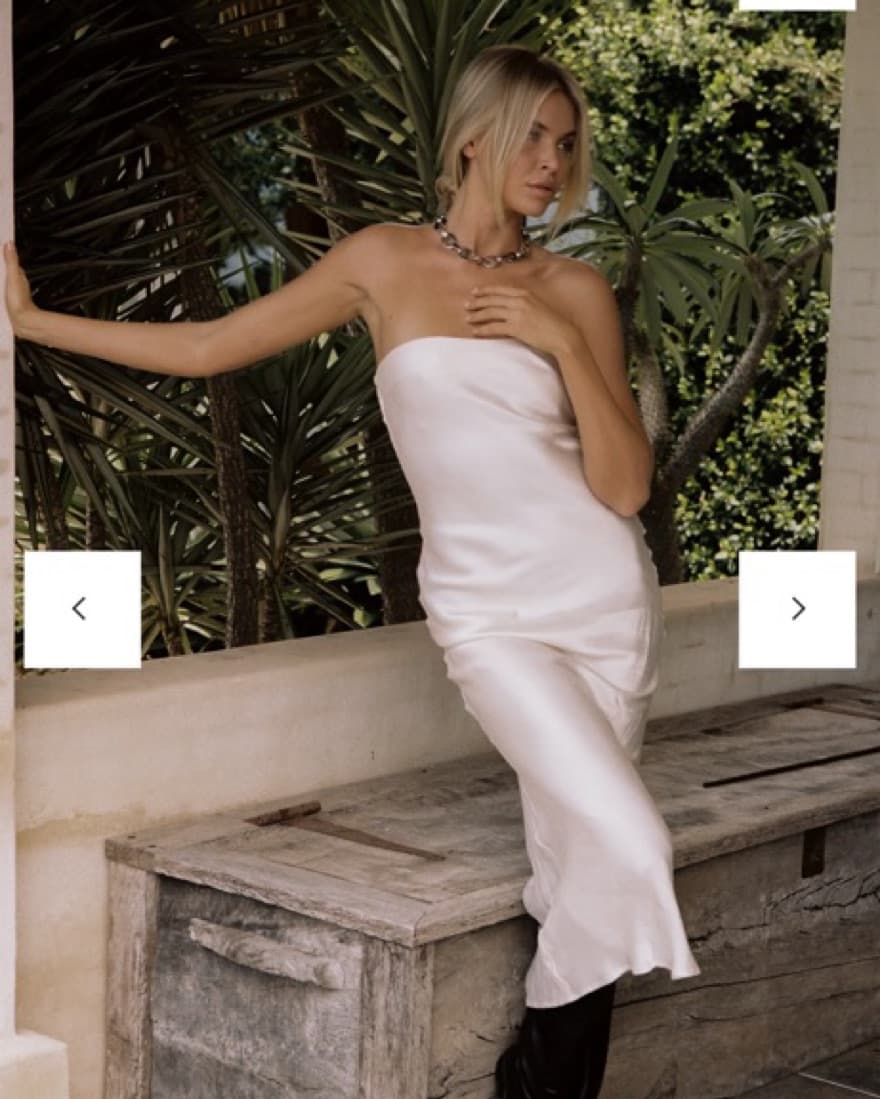 SNDYS Revolve Angel Strapless Dress - Image 5