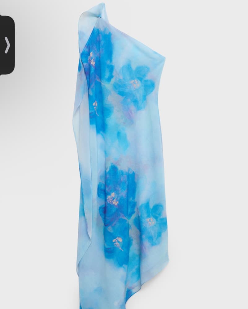 Mango Ethereal Blue Floral Maxi Dress - Image 6