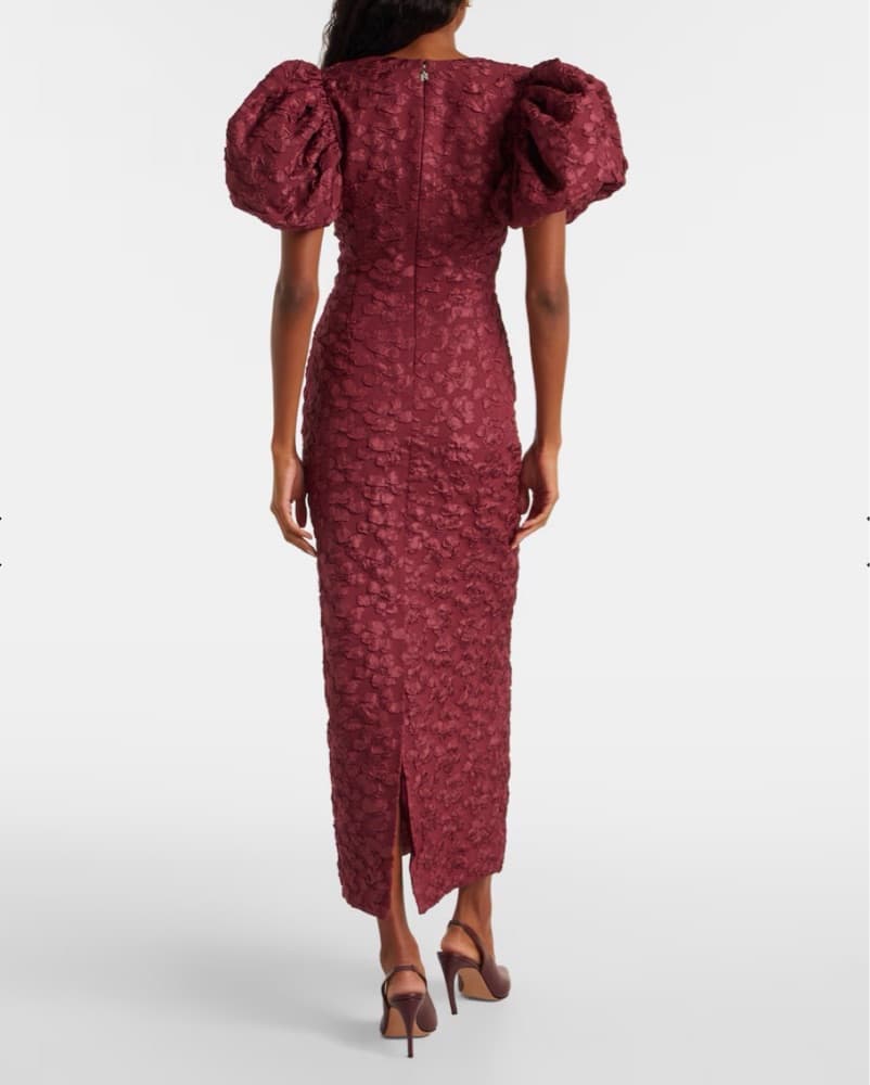 Rotate Puff Sleeve Midi Dress - Image 2
