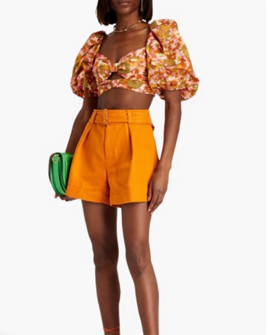 Zimmerman Cropped cutout floral-print  - Image 3
