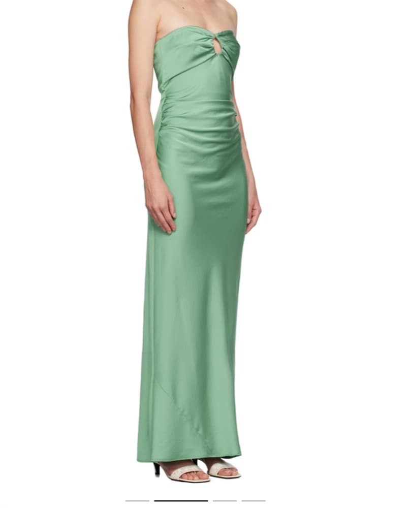BEC + BRIDGE Green Emilia Strapless Maxi - Image 1