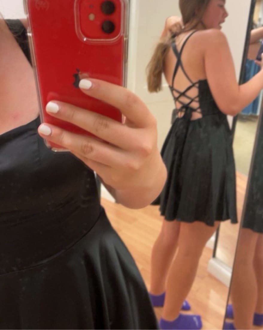 Chic Black Mini Dress - Image 1
