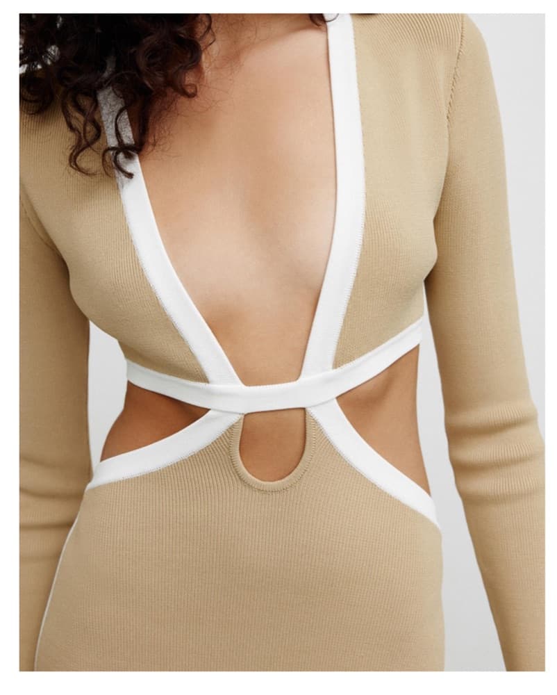 Taylor Midi Dress Fawn - Image 4