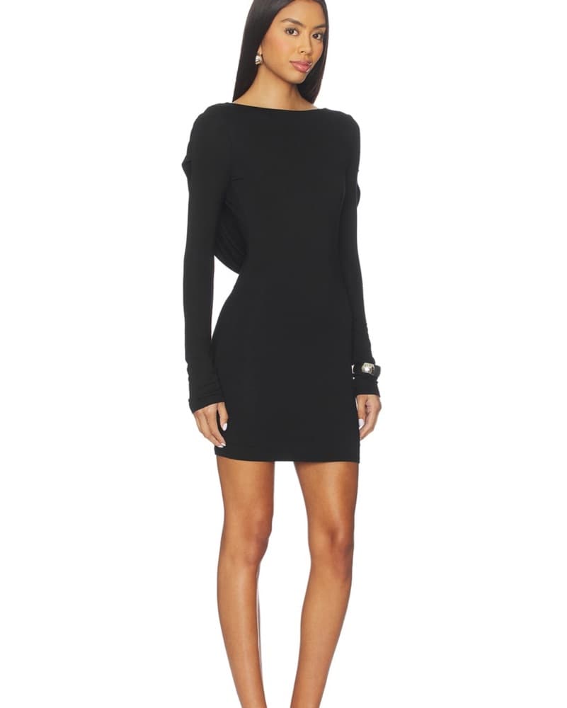 Revolve Long Sleeve Backless Dress - Image 3