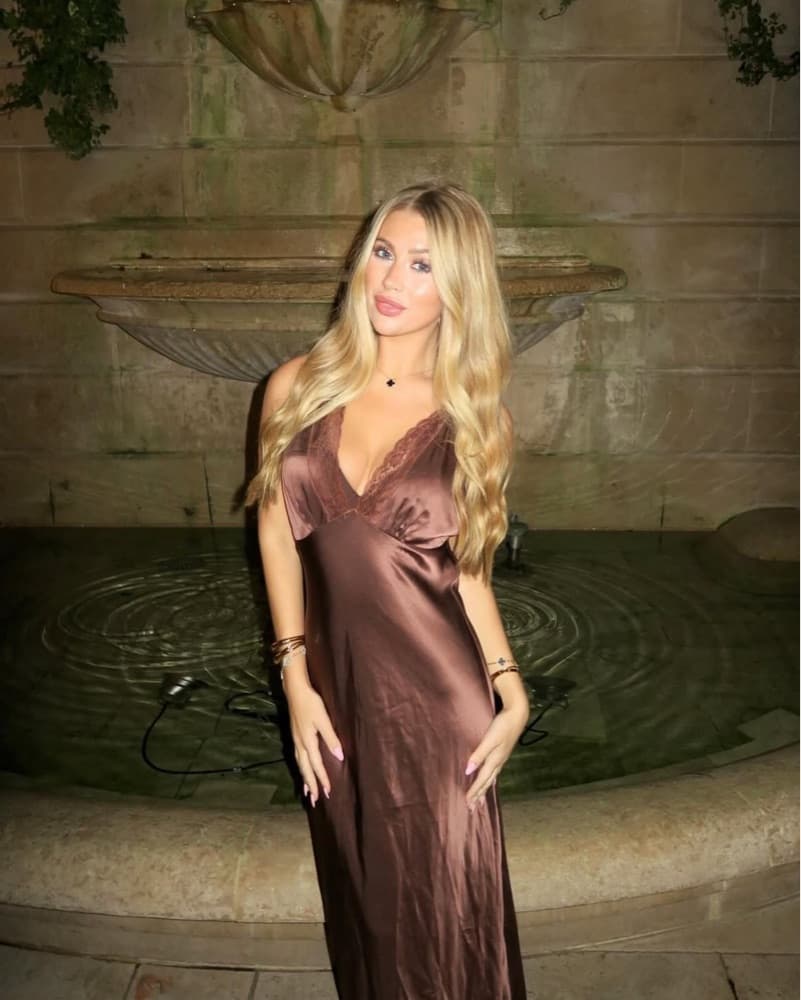 Brown Silk Dress - Image 2
