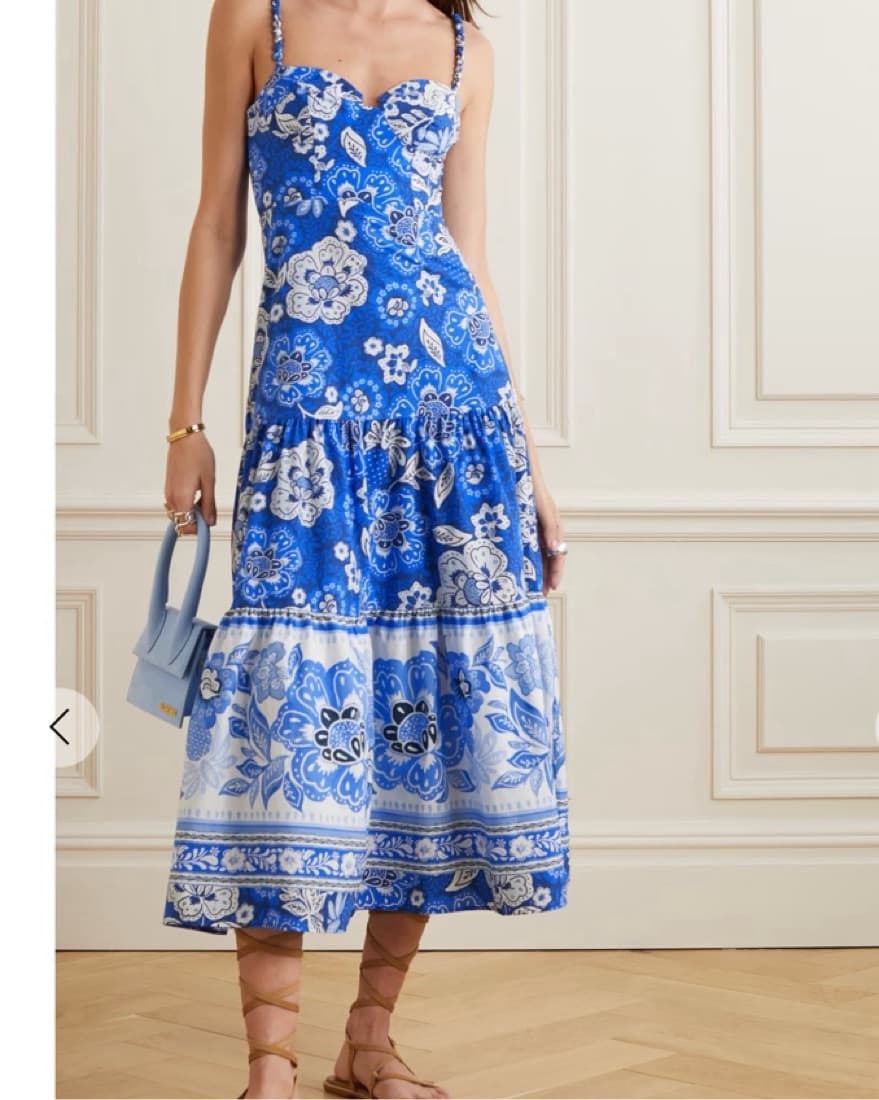 Farm Rio Tiered Floral Dress - Image 1