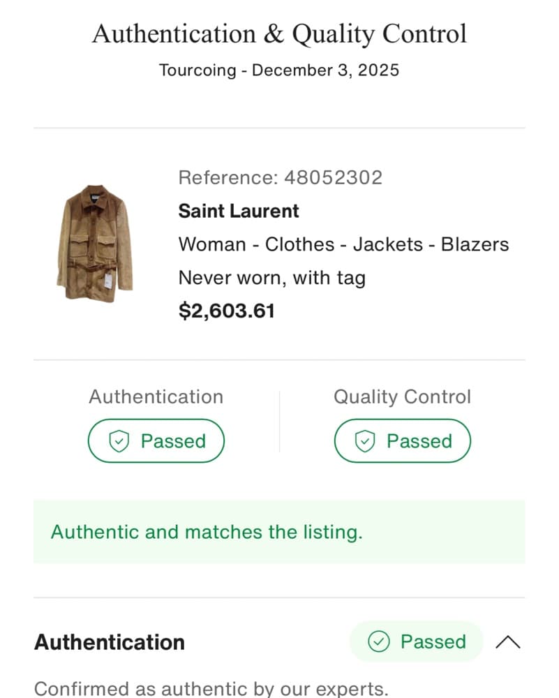 Saint Laurent Suede Jacket  - Image 4