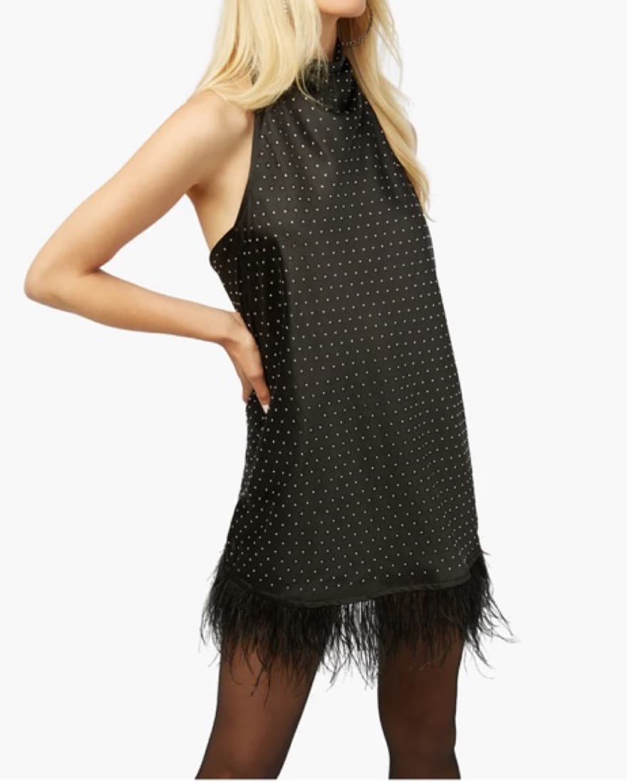 WeWoreWhat Black Halter Dress - Image 1