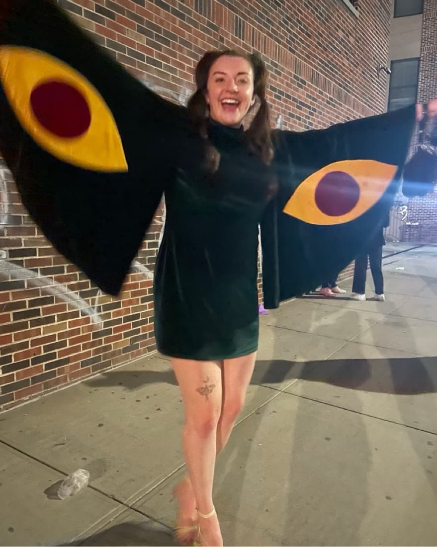 Moth Mini Dress And Gloves Costume - Image 3