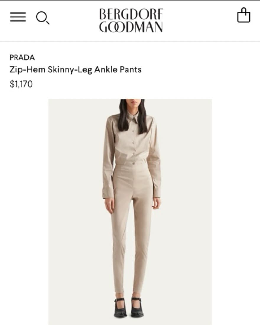Prada Skinny Leg In Ballet Pink  - Image 2