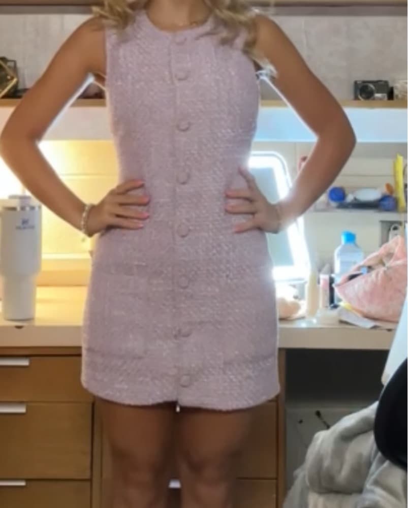 Endless Rose Purple Tweed Dress - Image 5