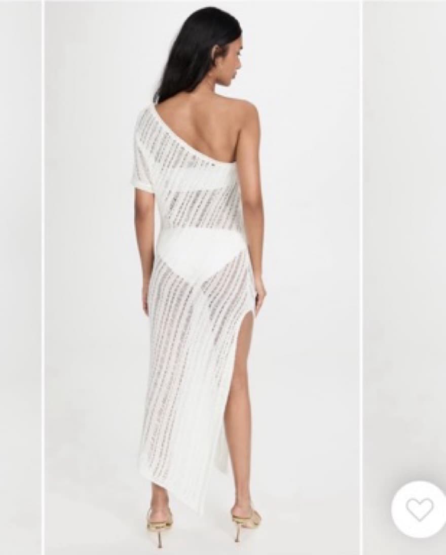 Cult Gaia Madu White Knit Cover Up - Image 2