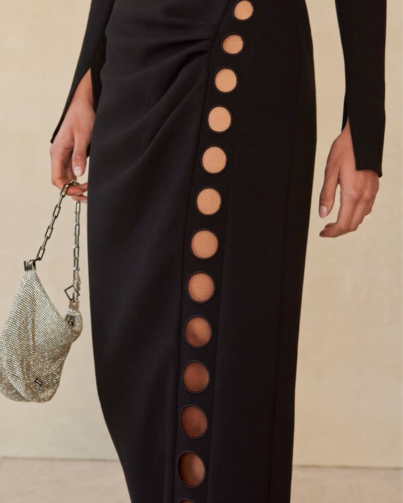 Cult Gaia Capri Eyelet Dress - Image 3