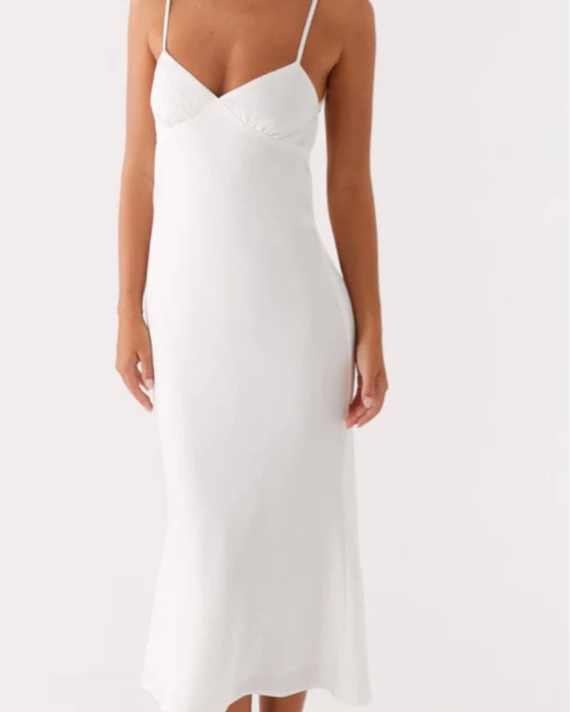 Pepermayo White Backless Slipdress - Image 1