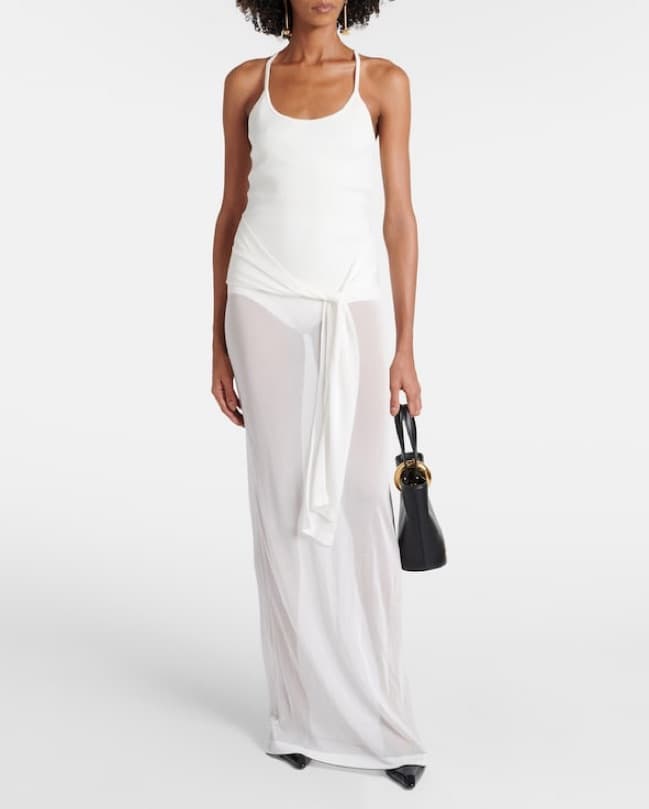 Jacquemus La Robe Maille Sheer Dress - Image 1