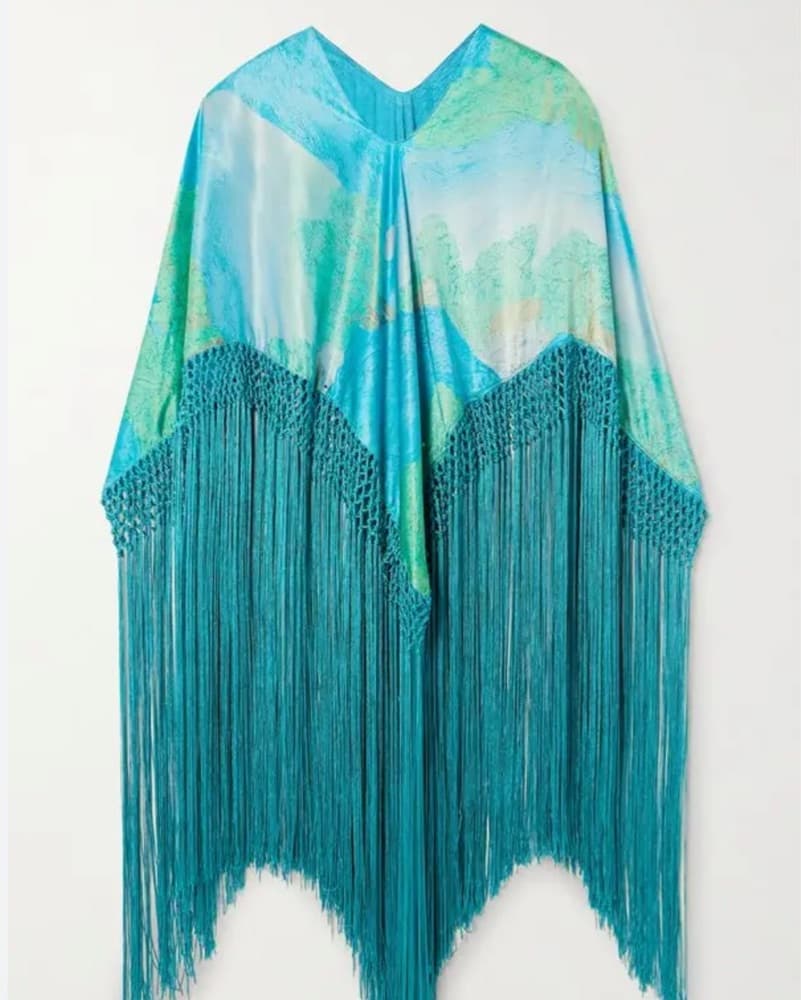 Cult Gaia Fringe Silk Top - Image 3