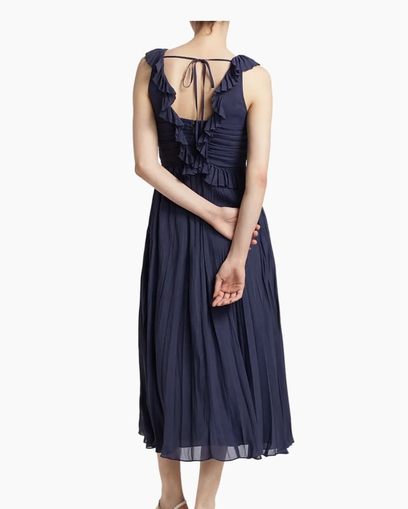 Cinq A Sept Navy Dress - Image 2