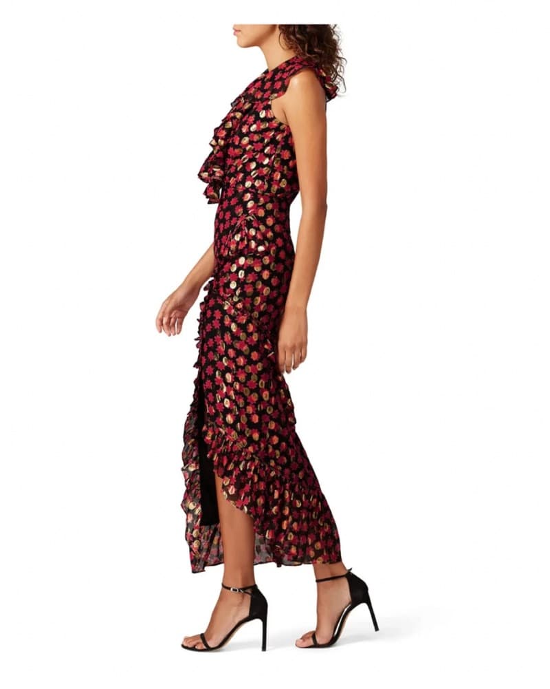 Saloni Silk Blend Midaxi Dress  - Image 2