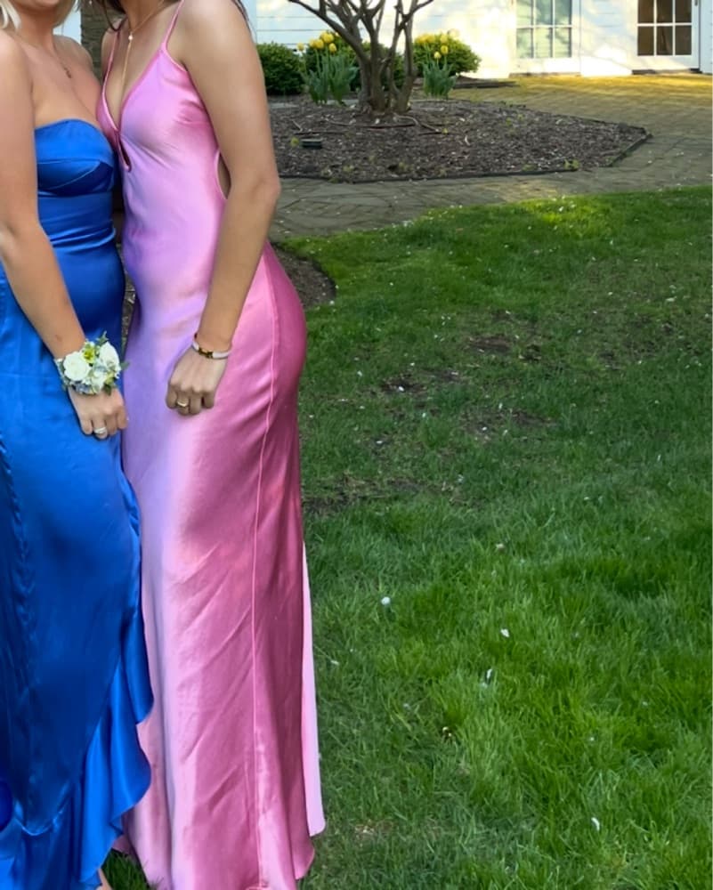 Bec + Bridge Pink Satin Dress - Image 3