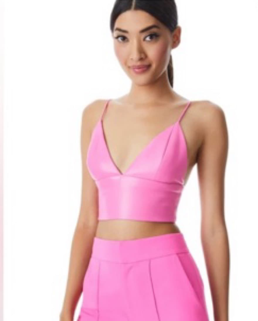 Alice And Olivia Pink Vegan Leather Set - Image 3