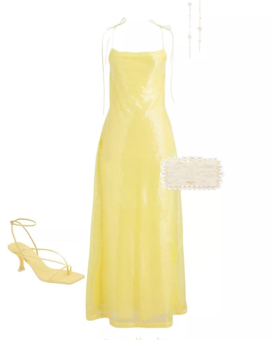 Anna October© X J.Crew sequin slip dress - Image 3