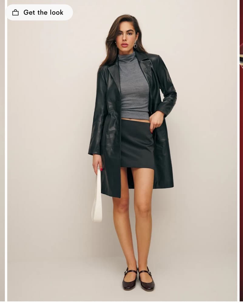 Reformation Low Rise Mini Skirt - Image 4