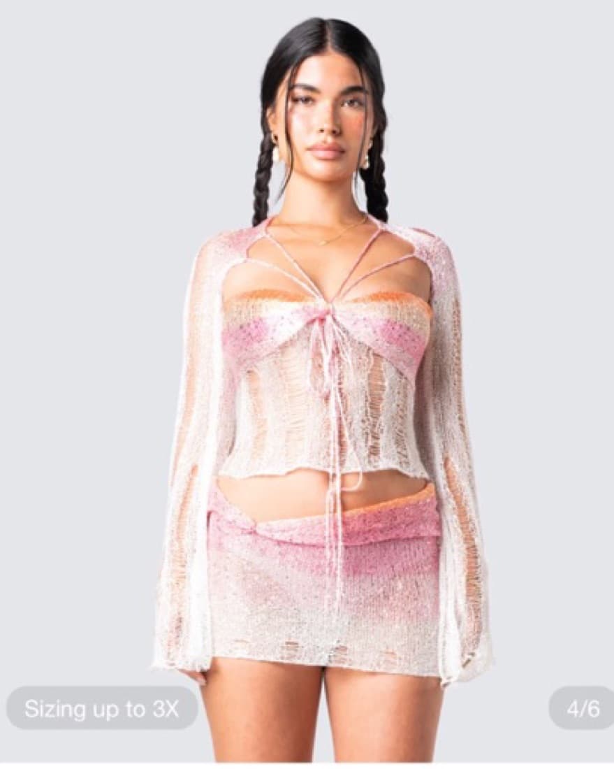 Vanessa Sequin Knit Set  - Image 1
