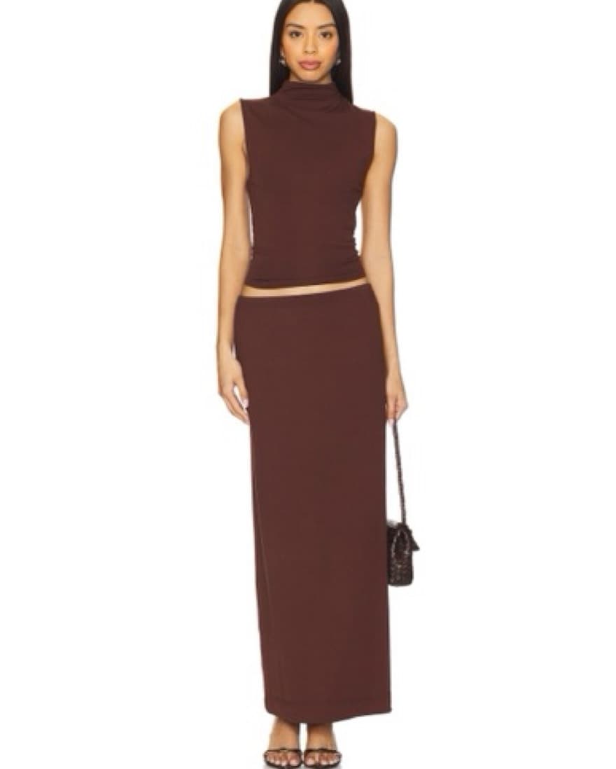 Revolve Brown Skirt Set  - Image 1