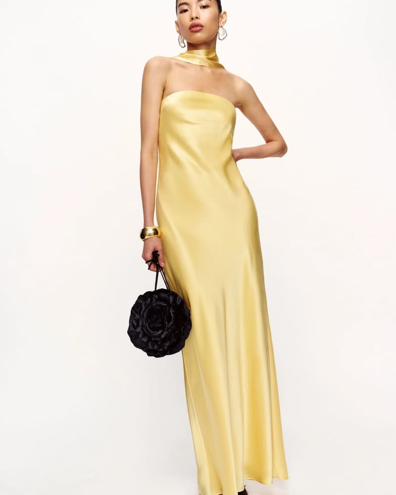 Reformation Yellow Oren Dress - Image 1