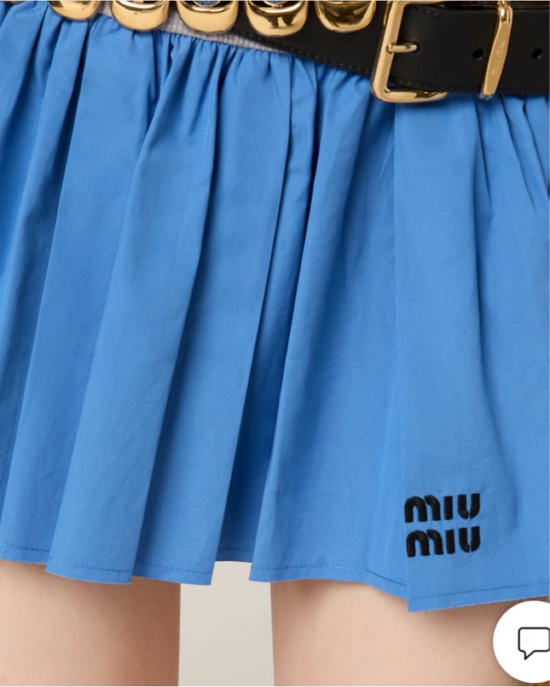 Miu Miu Poplin Skirt Or Dress - Image 5