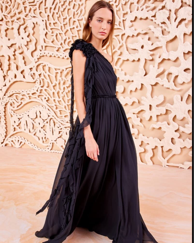 Ulla Johnson Adona Gown In Noir - Image 1