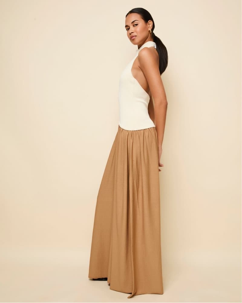 Solid & Striped Halter Soglio Dress Ecru - Image 4