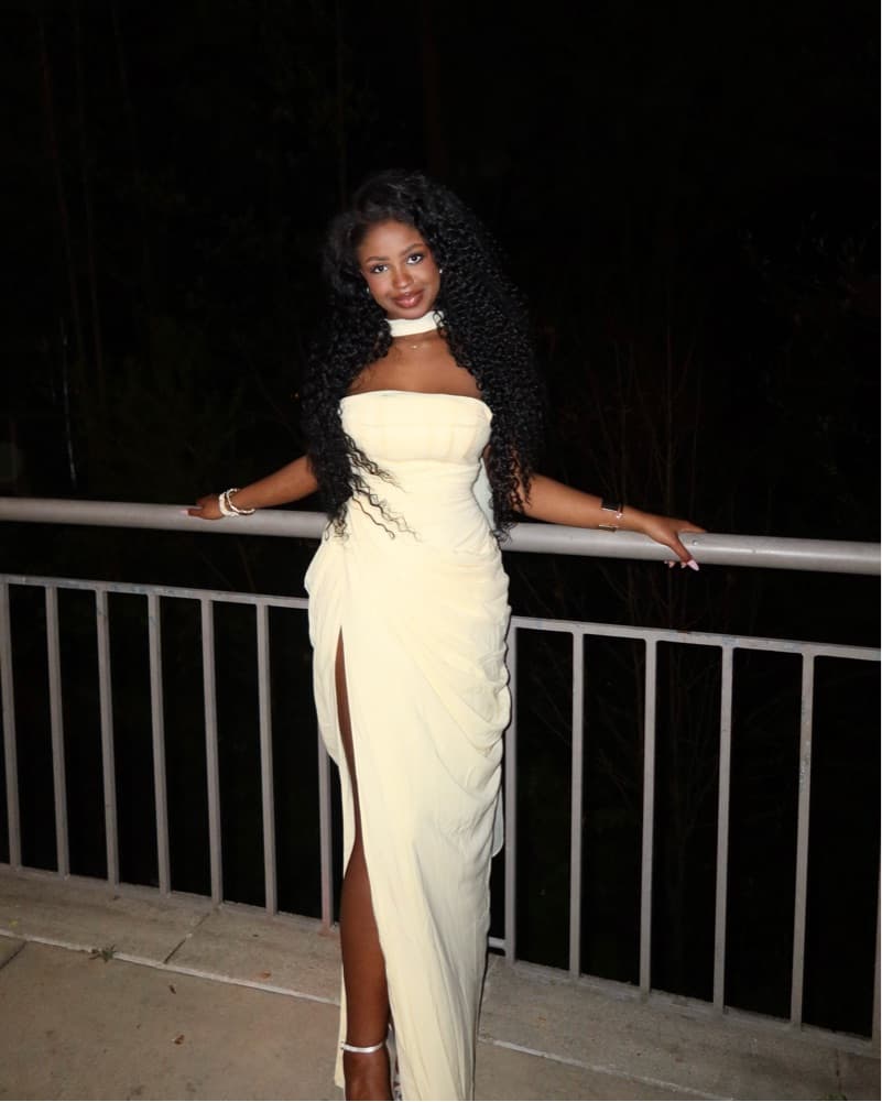 BABYBOO CYRA MAXI DRESS - LEMON - Image 4