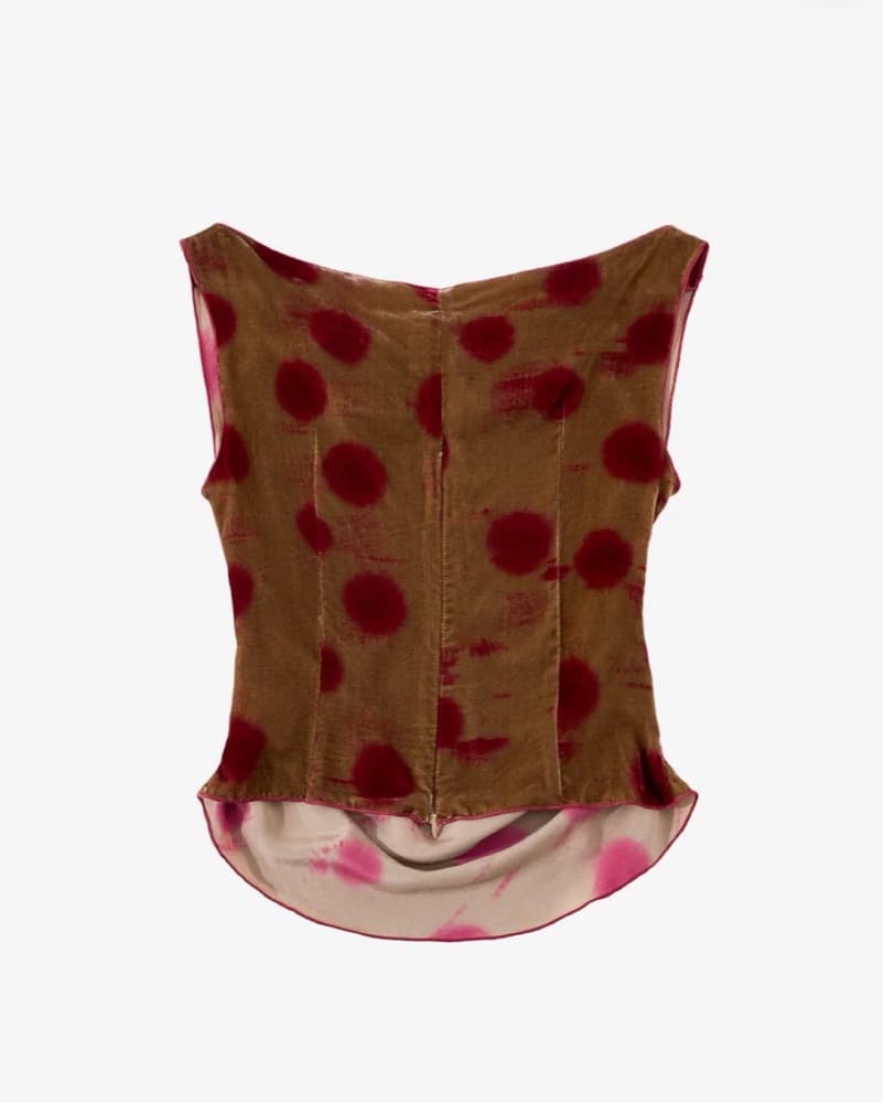 Affection Blvd Susu Velvet Draped Top - Image 4