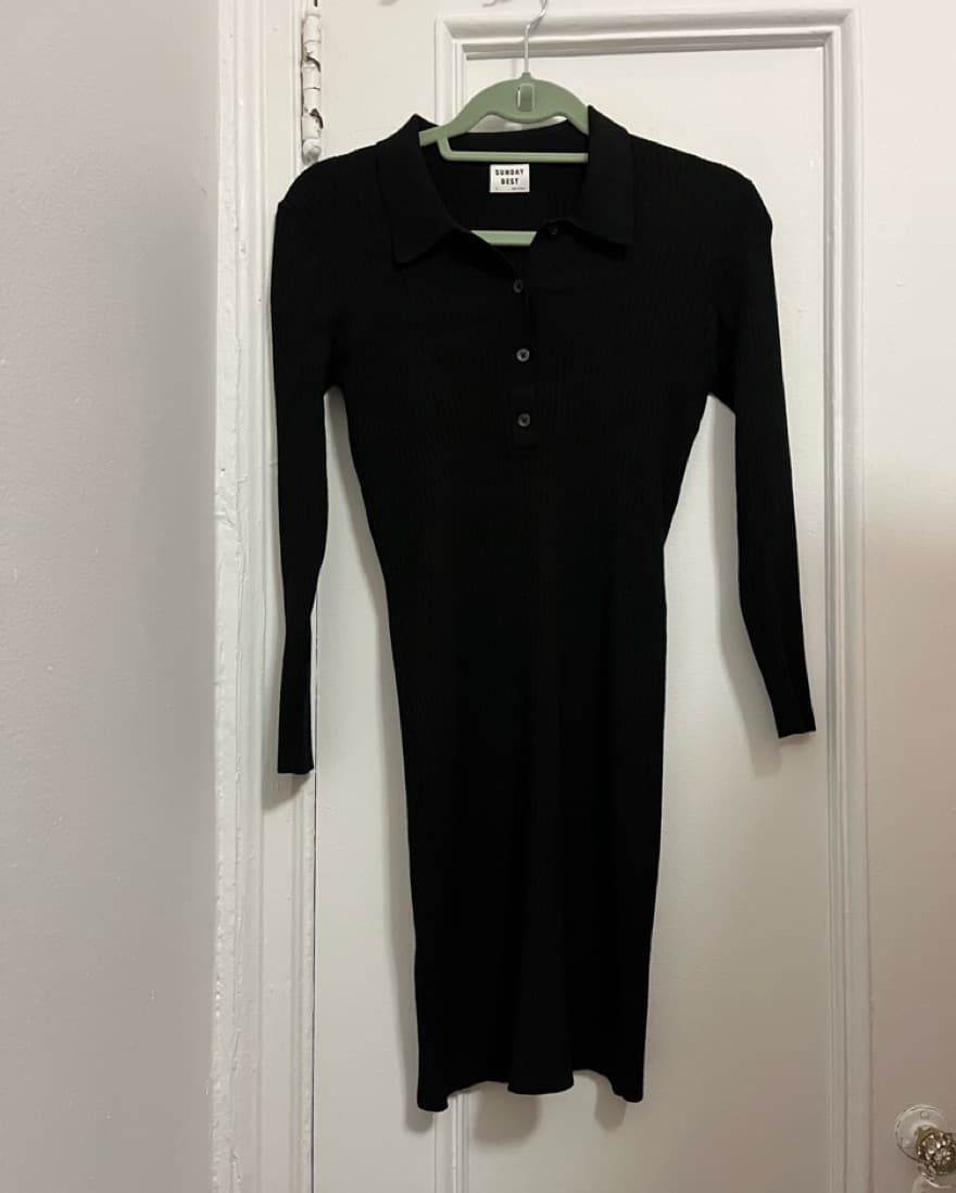Black Knit Dress  - Image 2