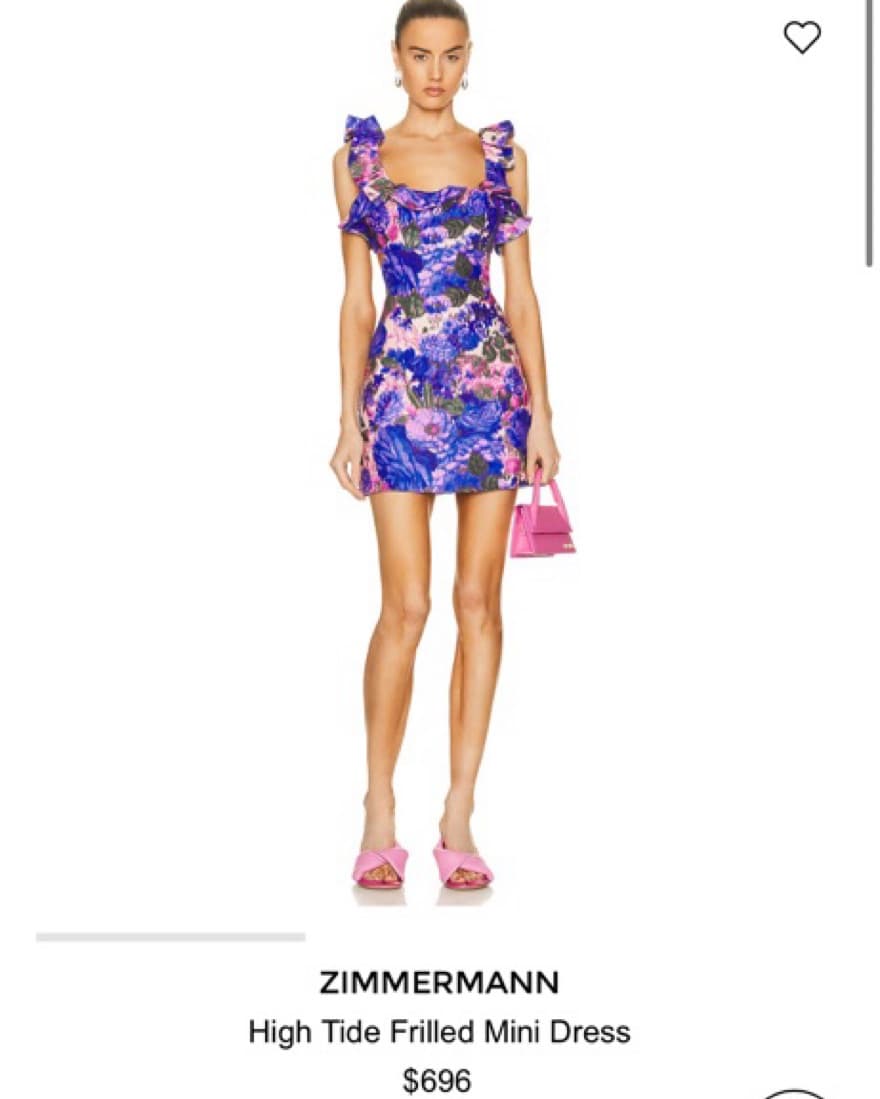 Zimmermann Side Cutout Mini Dress - Image 1