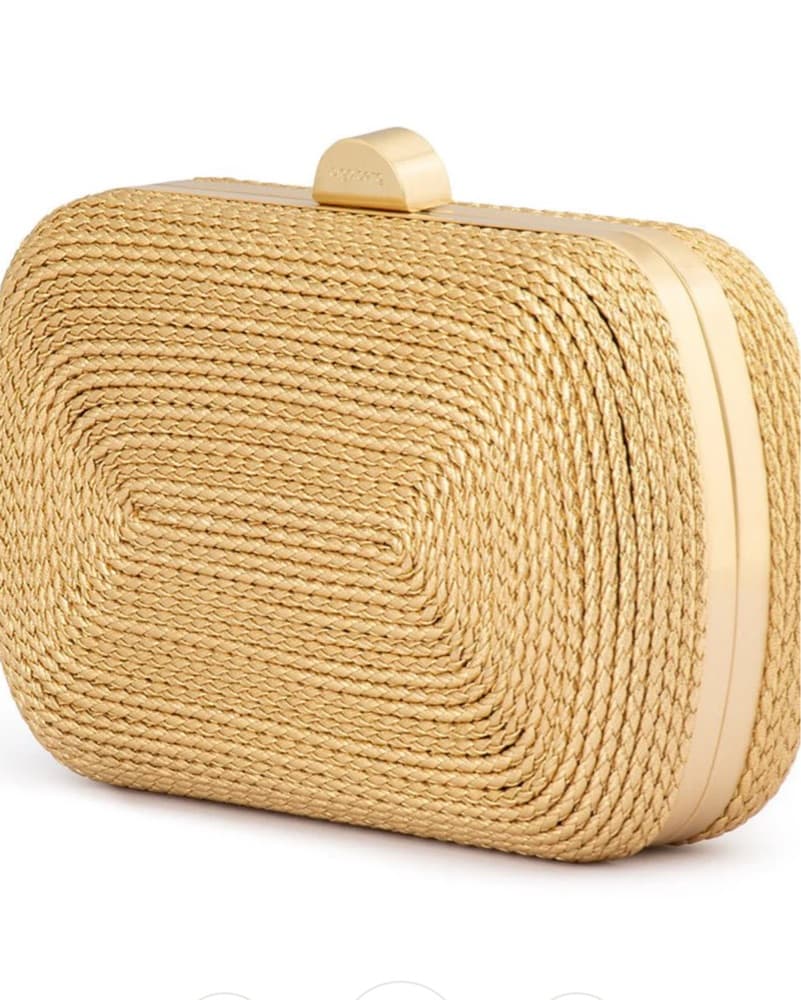 Olga Berg Gold Martina Rope Clutch - Image 3