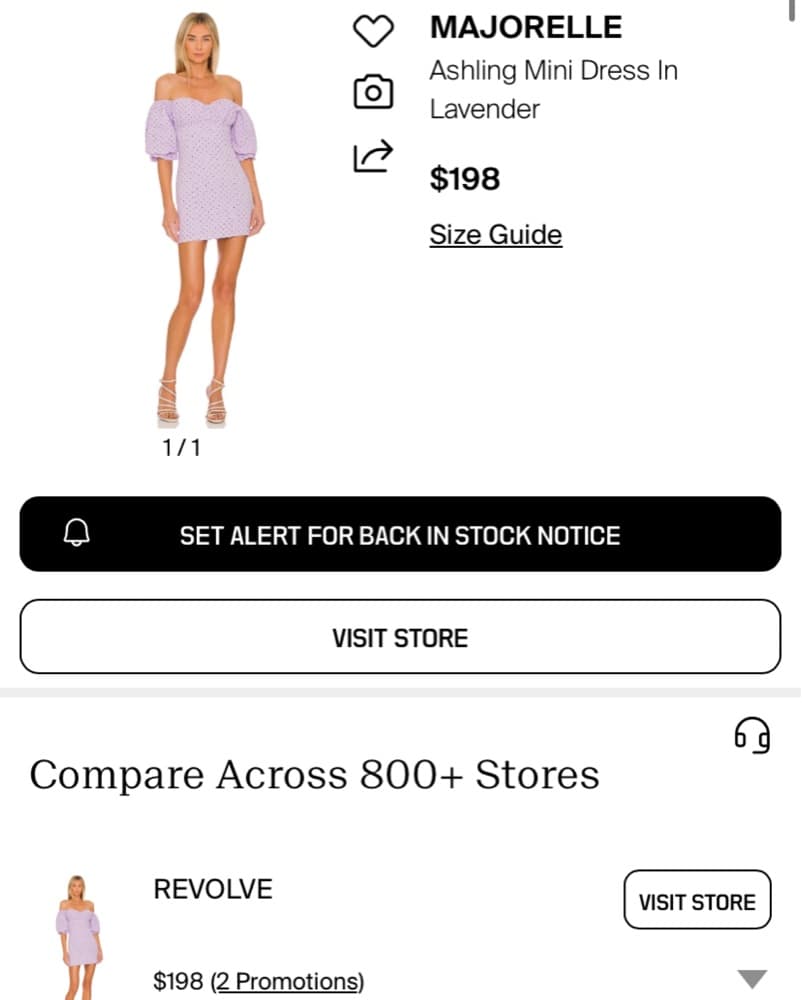 Ashling Mini Dress in Lilac Dot - Image 2