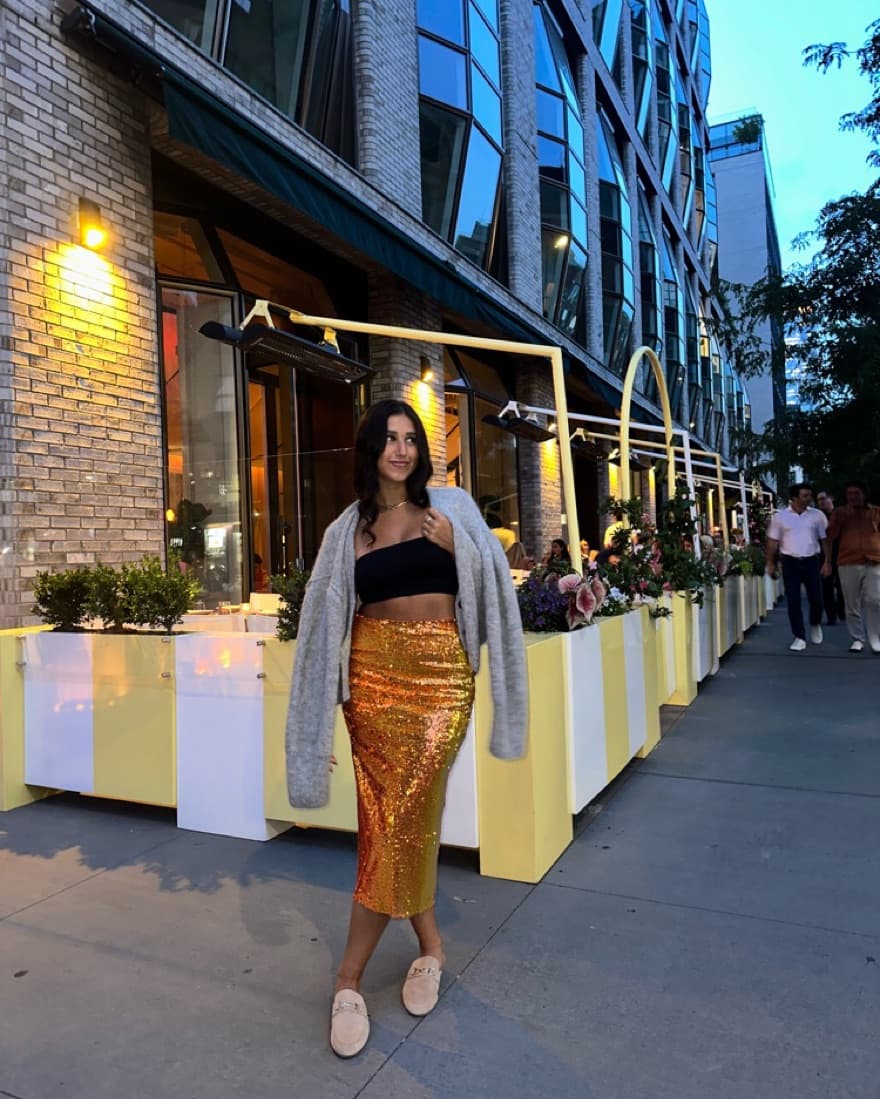 SEQUIN MAX SKIRT - Image 1