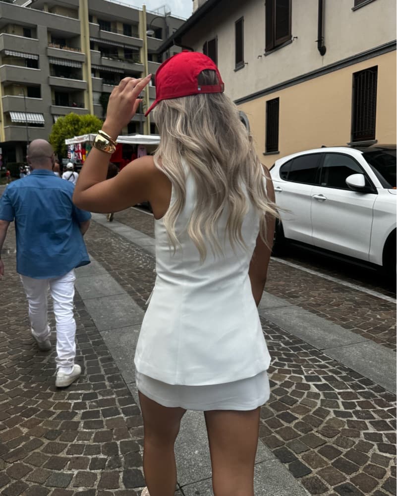 AMANDA UPRICHARD Kya Romper in Ivory - Image 3