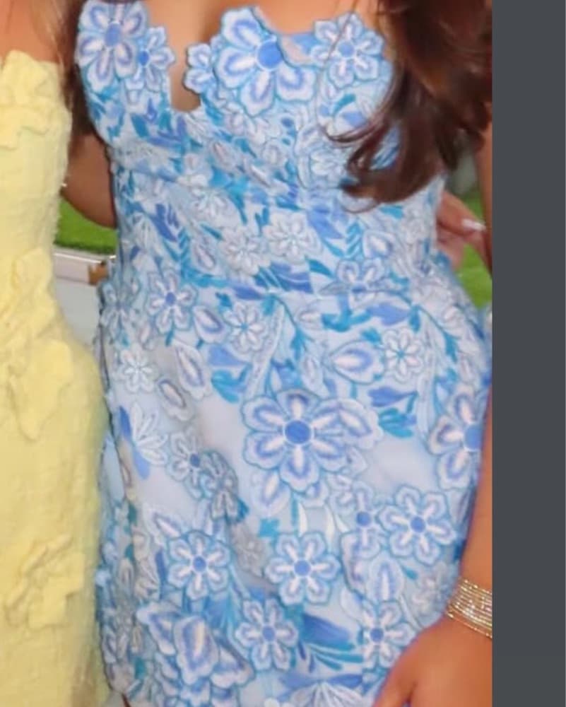 Blue Eliatt Flower Dress - Image 2