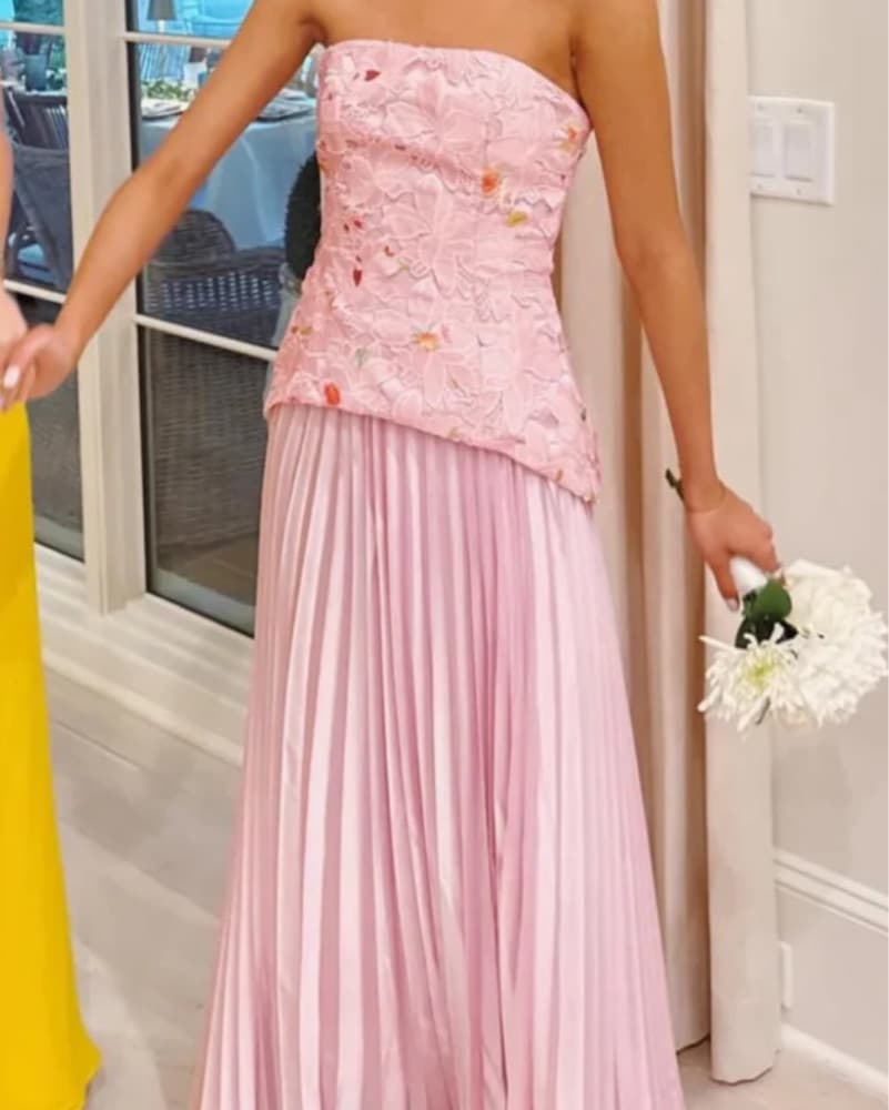 Justin Tong Cascade Pleated gown  - Image 2