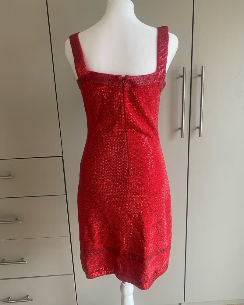 Red Sparkly Cocktail Dress - Image 2