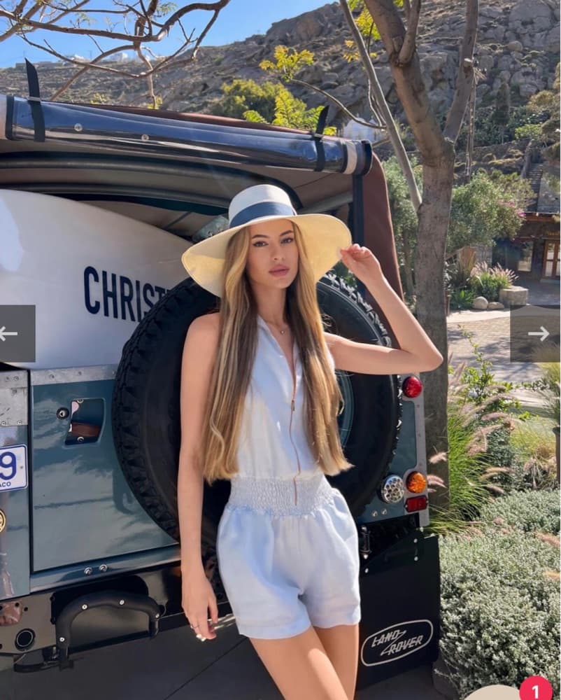 100% Capri White Romper - Image 5