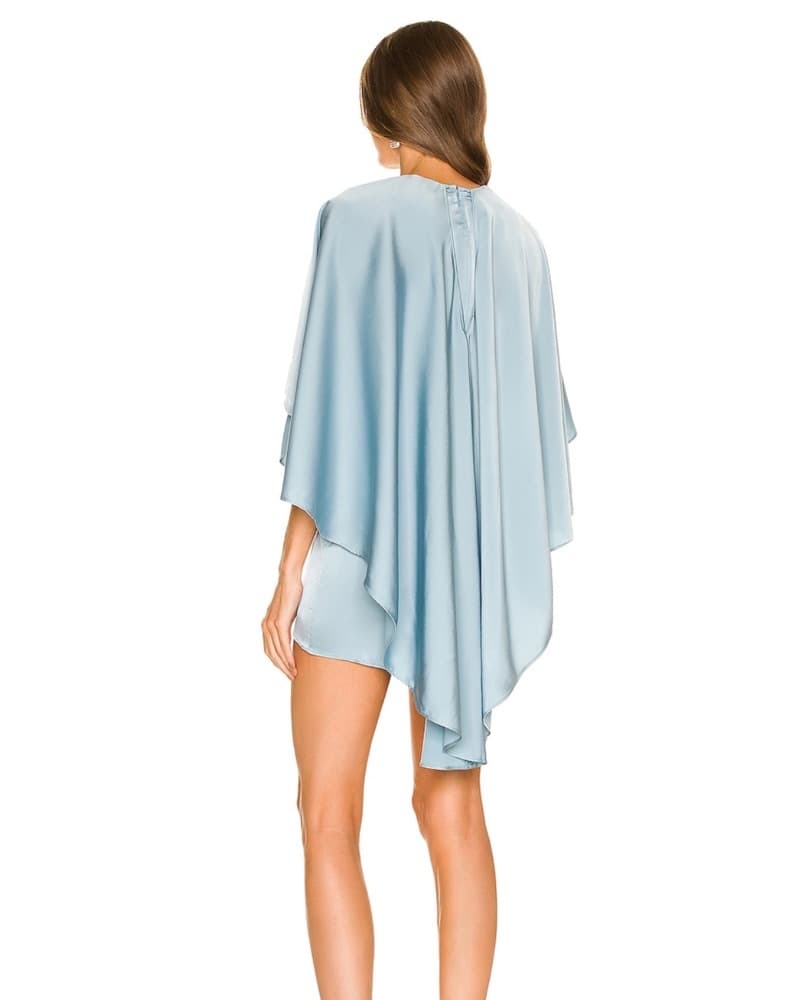 Michael Costello Mini Blue Dress - Image 3