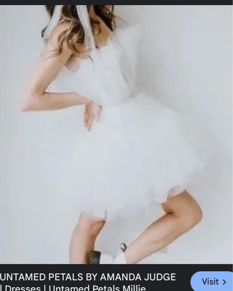 Untamed Petals Elegant Tulle Dress  - Image 3