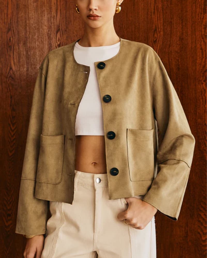 Suede Tan Jacket  - Image 1