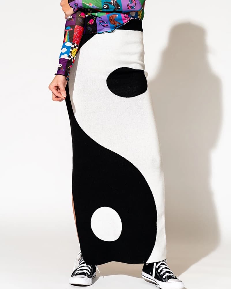 Yin Yang Maxi Skirt - Image 1