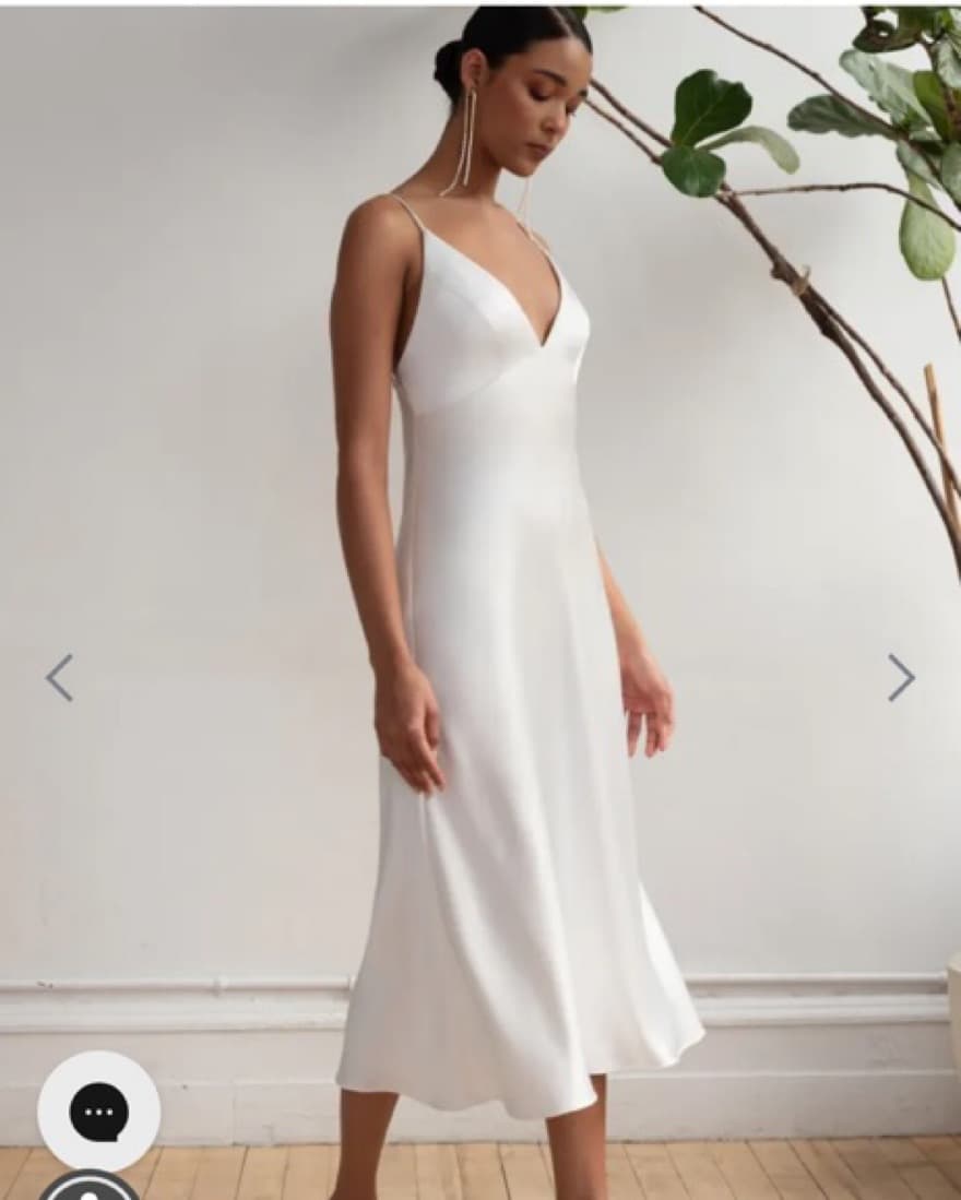 Jenny Yoo Bellini Satin Slip Dress - Image 3