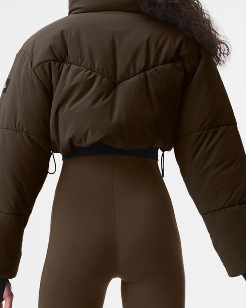 Alo Brown Corset Puffer - Image 3